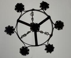 Fleur de Lys Candle Chandelier - 4239982