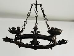 Fleur de Lys Candle Chandelier - 4239984