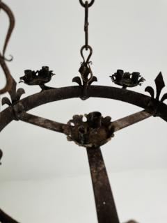 Fleur de Lys Candle Chandelier - 4239986