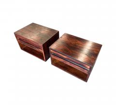 Floating Night Stands with Drawer in Rosewood Unknown 1960s Lot 829 - 4340302