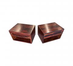 Floating Night Stands with Drawer in Rosewood Unknown 1960s Lot 829 - 4340303