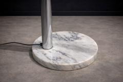 Floor Lamp with Five Bulbs in Chrome Glass Marble Unknown 1960s - 4547787
