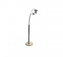 Floor Lamp with Five Bulbs in Chrome Glass Marble Unknown 1960s Lot 349 - 4360752