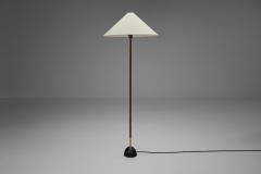 Floor Lamp with Leather Wrapped Stem Europe Mid 20th Century - 4515566