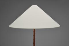 Floor Lamp with Leather Wrapped Stem Europe Mid 20th Century - 4515568