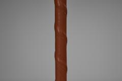 Floor Lamp with Leather Wrapped Stem Europe Mid 20th Century - 4519948