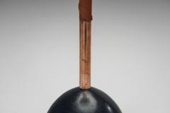 Floor Lamp with Leather Wrapped Stem Europe Mid 20th Century - 4519949