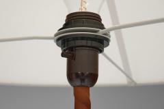 Floor Lamp with Leather Wrapped Stem Europe Mid 20th Century - 4519950