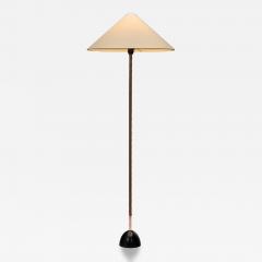 Floor Lamp with Leather Wrapped Stem Europe Mid 20th Century - 4521091