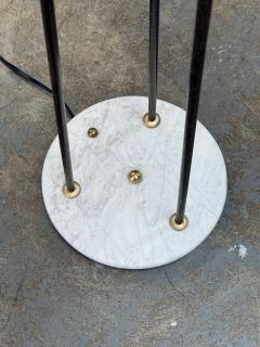 Floor Lamp with Tripod Arms and Opaline Glass Shades 1950s - 4325051