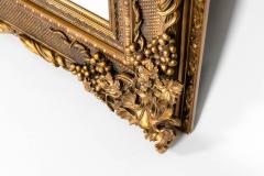 Floor Length Ornately Giltwood Hanging Beveled Wall Mirror - 1038146