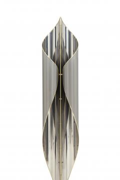 Floor lamp in chrome and steel combined with Brass details  - 967810