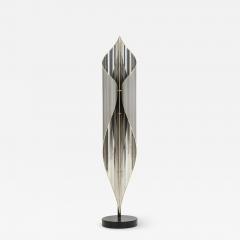 Floor lamp in chrome and steel combined with Brass details  - 968213