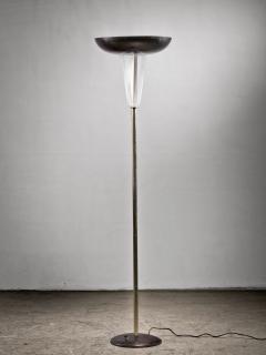 Floor lamp with plexiglass shade - 3936466