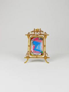 Floral Art Nouveau Gilt Brass Picture Frame Vienna circa 1900 - 4068379