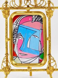 Floral Art Nouveau Gilt Brass Picture Frame Vienna circa 1900 - 4068416