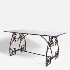 Floral wrought iron console table 1960s  - 4547680