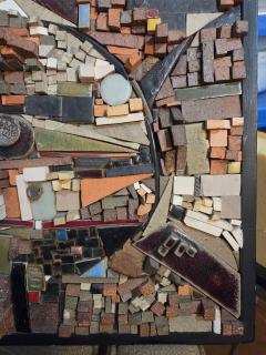 Florence B Chernoff Florence Chernoff Ceramic Relief Pittsburgh PA Three Rivers 1967 Stoneware - 4463561