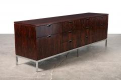 Florence Knoll 1960s Florence Knoll Brazilian Rosewood Ten Drawer Credenza - 4528113