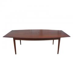 Florence Knoll 8FT Florence Knoll Boat Shape Walnut Dining Conference Table - 2772557