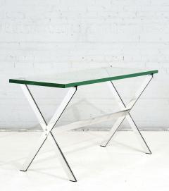 Florence Knoll Chrome and Glass X Base Console Table 1960 - 2751256
