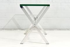Florence Knoll Chrome and Glass X Base Console Table 1960 - 2751262