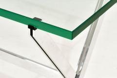 Florence Knoll Chrome and Glass X Base Console Table 1960 - 2751264