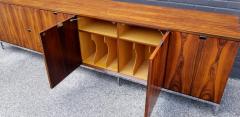 Florence Knoll Custom Bookmatched Brazilian Rosewood Florence Knoll Media Cabinet - 1051043