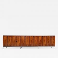 Florence Knoll Custom Bookmatched Brazilian Rosewood Florence Knoll Media Cabinet - 1051208