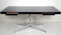 Florence Knoll Double Sided Desk in Black Lacquered by Florence Knoll 1960s - 3437765