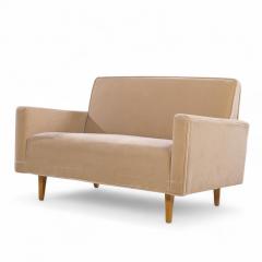 Florence Knoll Early Florence Knoll Mid Century Mohair Settee Sofa - 4261625