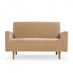 Florence Knoll Early Florence Knoll Mid Century Mohair Settee Sofa - 4261627