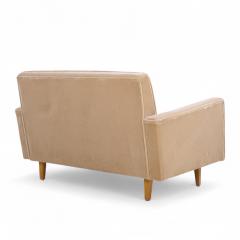 Florence Knoll Early Florence Knoll Mid Century Mohair Settee Sofa - 4261629