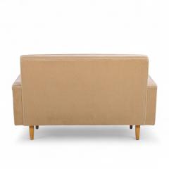 Florence Knoll Early Florence Knoll Mid Century Mohair Settee Sofa - 4261631