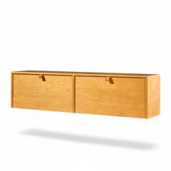 Florence Knoll Florence Knoll 121W Mid Century Birch Hanging Credenza - 4647492