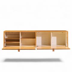 Florence Knoll Florence Knoll 121W Mid Century Birch Hanging Credenza - 4647495