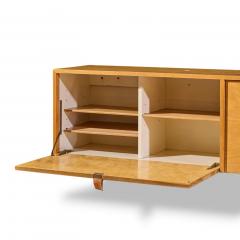 Florence Knoll Florence Knoll 121W Mid Century Birch Hanging Credenza - 4647496