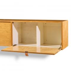 Florence Knoll Florence Knoll 121W Mid Century Birch Hanging Credenza - 4647497