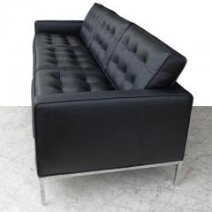 Florence Knoll Florence Knoll Black Leather Sofa - 3527861