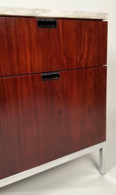Florence Knoll Florence Knoll Brazilian Rosewood and Calcutta Marble Credenza - 445178