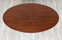 Florence Knoll Florence Knoll Chrome Walnut Oval Dining Table or Desk for Knoll Inc  - 2885807