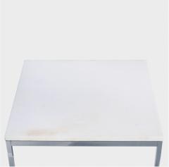 Florence Knoll Florence Knoll Coffee Side Table with White Marble Top - 2914474