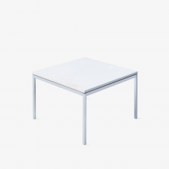 Florence Knoll Florence Knoll Coffee Side Tables in White Marble Pair - 1746956