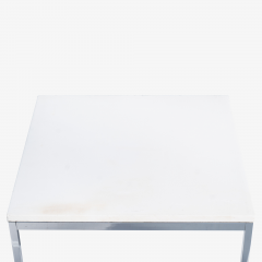 Florence Knoll Florence Knoll Coffee Side Tables in White Marble Pair - 1746958