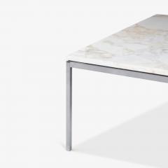 Florence Knoll Florence Knoll Coffee Table in Calacatta Marble Chrome - 4084426