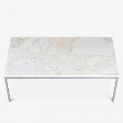 Florence Knoll Florence Knoll Coffee Table in Calacatta Marble Chrome - 4084428