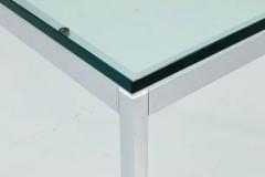 Florence Knoll Florence Knoll Coffee Table in Glass and Chrome USA 1970s - 3653743