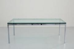 Florence Knoll Florence Knoll Coffee Table in Glass and Chrome USA 1970s - 3653745