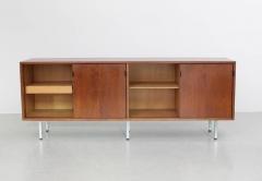 Florence Knoll Florence Knoll Credenza Sideboard Walnut with Leather Pulls - 564789