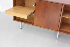 Florence Knoll Florence Knoll Credenza Sideboard Walnut with Leather Pulls - 564790